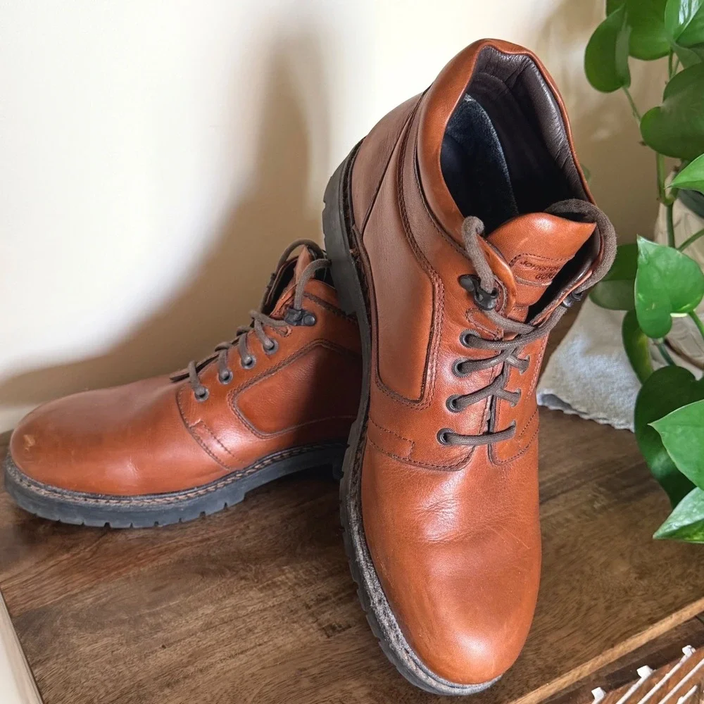 Johnston & Murphy‎ Passport Gore-Tex Waterproof Boots Mens 12M Brown Leather